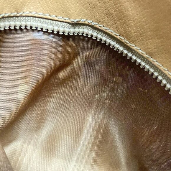 CELINE Macadam - Dark Brown Beige Brown PVC Leather Handbag 249-051725 - Picture 8 of 11